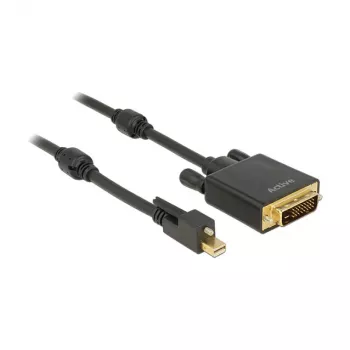 Video kabeļa adapteris DeLOCK 83726 Mini DisplayPort uz DVI 2m Melns