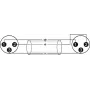 Audio kabelis Omnitronic 3022075A 0,2m XLR 3-pin Melns