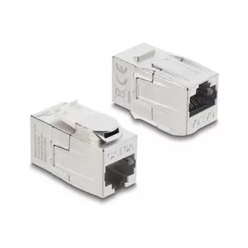 DELOCK keystone savienotājs RJ45 sievišķais uz RJ45 sievišķo — tīkla pagarinātājs 90796