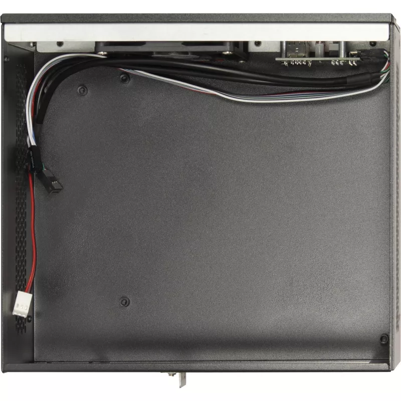 Korpuss INTER-TECH S21 melns/sudrabs ATX atbalsts 6 ventilatoriem