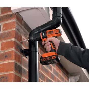 Bezvadu triecienurbis Pistolgrip Black & Decker BDCH188N-XJ 1350 RPM, 18V