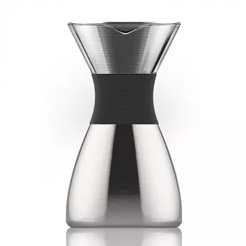 Asobu PourOver Cold brew kafijas pagatavotājs Melns, Sudrabs