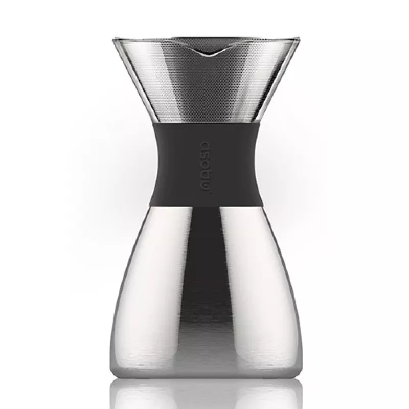 Asobu PourOver Cold brew kafijas pagatavotājs Melns, Sudrabs