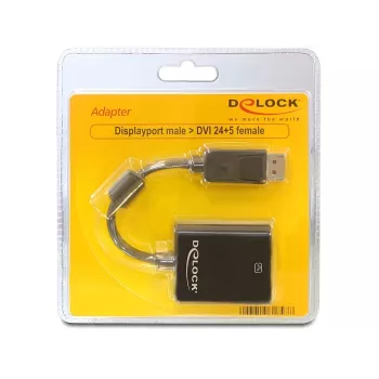 Delock Adapter DisplayPort vīrišķais > DVI 24+5 sievišķais
