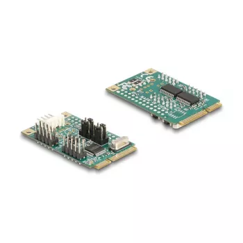 DeLOCK 95276 Iekšējais RS-232 adapteris Mini PCI Express zaļš