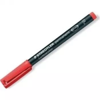Pastāvīgais marķieris Staedtler Lumocolor 318-2 Sarkanā lodes gals 10 gab.