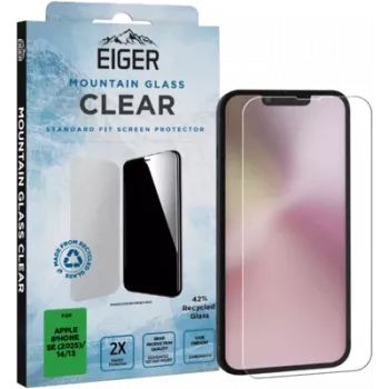 Rūdīta stikla aizsargplēve Eiger Mountain Glass Clear iPhone SE 2025 / iPhone 14 / iPhone 13 EGSP01024