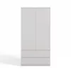 Garderobe Top E Shop SZAFA MALWA B 5 plaukti 2 veramas durvis Balta 900×500×1800 mm
