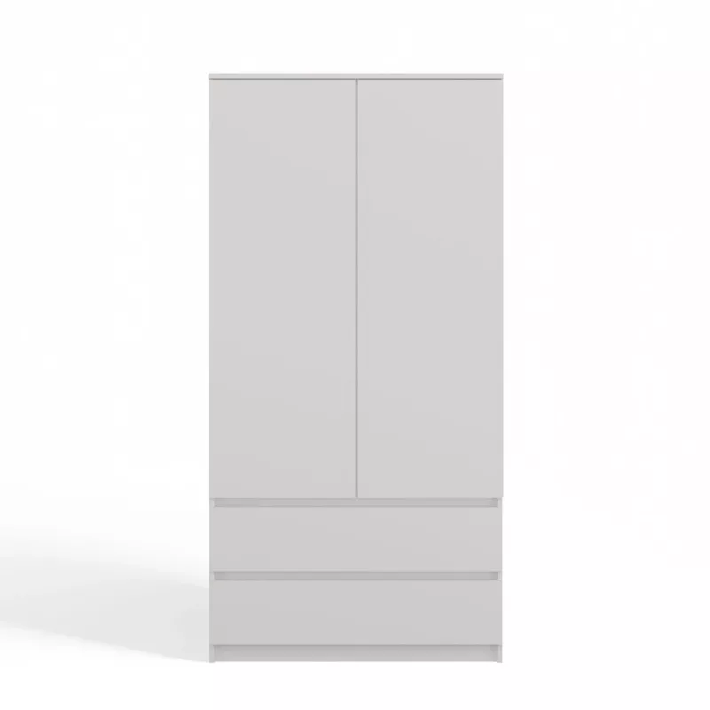 Garderobe Top E Shop SZAFA MALWA B 5 plaukti 2 veramas durvis Balta 900×500×1800 mm