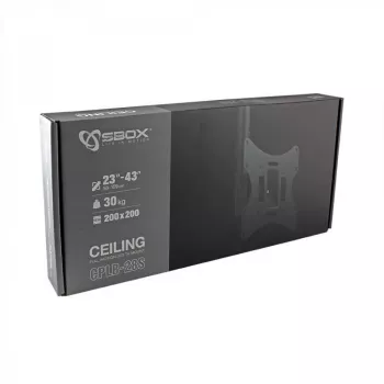 Sbox CPLB-28S monitora/TV stiprinājums (23-43 inch/30kg/200x200)
