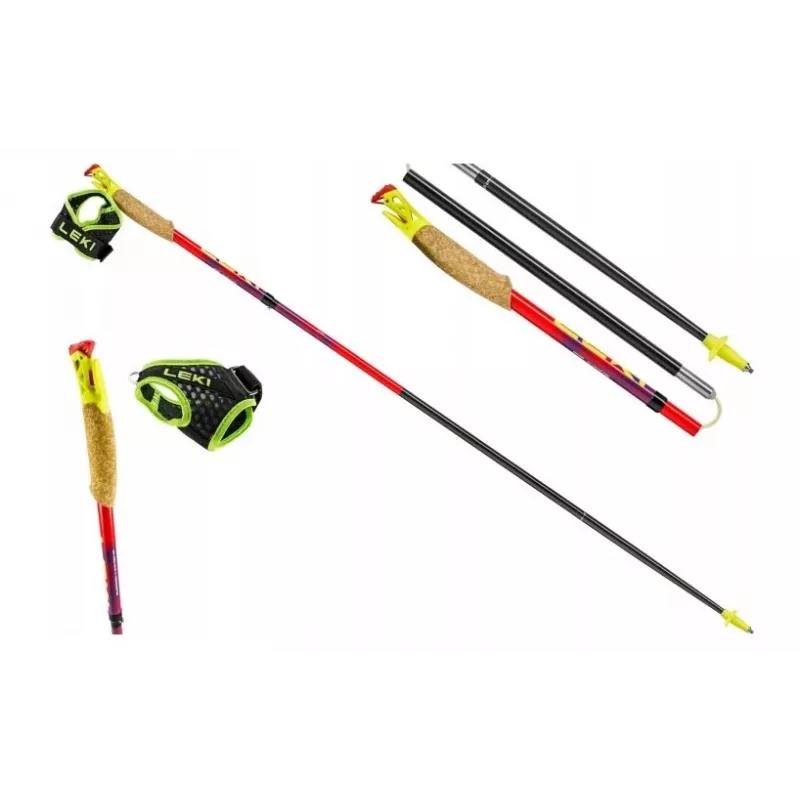 Nūjošanas nūjas Leki TRL Ultratrail FX One 120 cm, sarkanas
