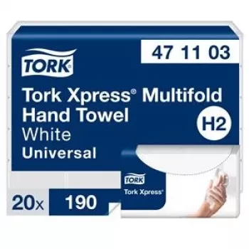 Papīra dvieļi Tork Xpress Multifold Universal H2 2 kārtas, 23,4 x 21,3 cm (20 iepakojumi)
