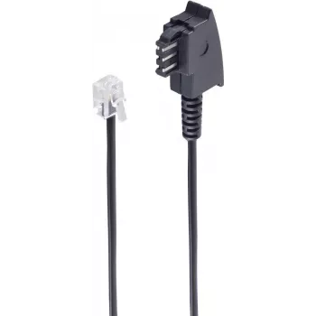 Telefona kabelis ShiverPeaks BS70096 6 m Melns