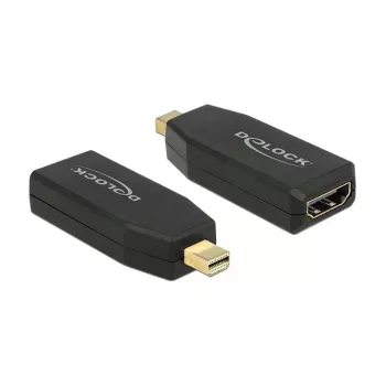 Dzimuma mainītājs DeLOCK 65583 mini DisplayPort 1.2 uz HDMI, melns