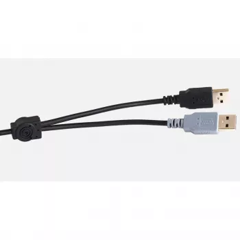 Logickeyboard LKB-MCOM4-A2PC-FR tastatūra USB AZERTY franču melna