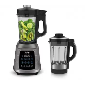 Galda blenderis Tefal BL985A31 — 1300 W, 1,75 L stikla kanna + 2 L Tritan kanna, Trip'Ax asmeņi, vakuuma blendēšana