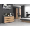 Kumode Top e Shop M6 140 ANT/ART, 6 atvilktnes, Antracīts Ozols, 1380×750×400 mm