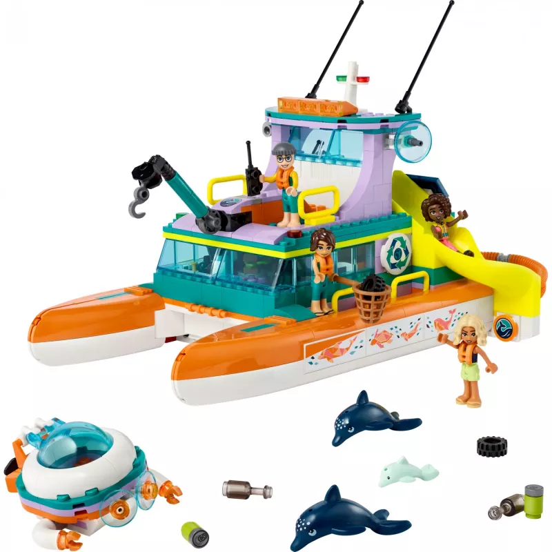 LEGO Friends glābšanas laiva 41734 — 1132 gabali, 10+ gadi, ar minilellēm un aksesuāriem