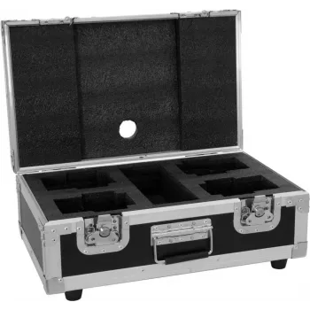 Flightcase Roadinger 4x AKKU Dot 1 RGB/WW QuickDMX — aizsargājošs transporta futrālis
