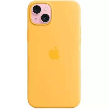 Silicone Maciņš Apple iPhone 15 Plus MagSafe Oranžs