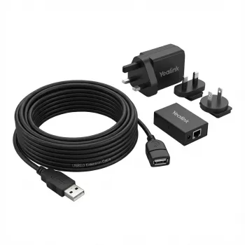 USB pagarinātāja kabelis Yealink USB2-EXT-10M ar barošanas adapteri, 10 m