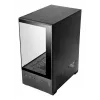 Mini Tornis PC korpuss TACENS Mars Gaming MC-SE2 — Mini-ITX / Micro-ATX, melns, sānu logs, barošanas bloks apakšā, atbalsta 2x2.5 collu + 1x3.5 collu