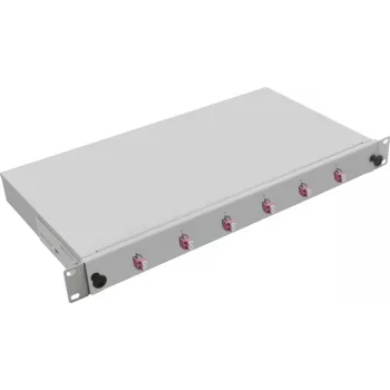 helos Rack-mountable Breakout Box LWL 254640 — LC multiplekss 6x, 1U