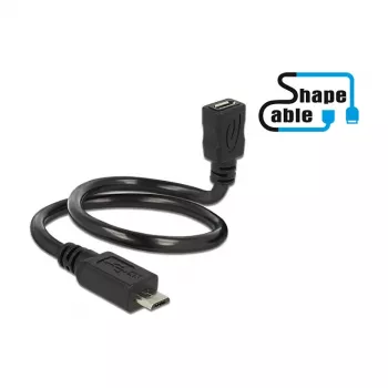 USB kabelis DeLOCK 0,35m 2xUSB 2.0 Micro-B