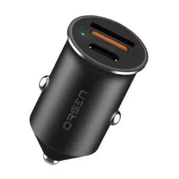 Auto lādētājs Orsen C8 45W — 45W USB-C PD ātrā uzlāde, melns