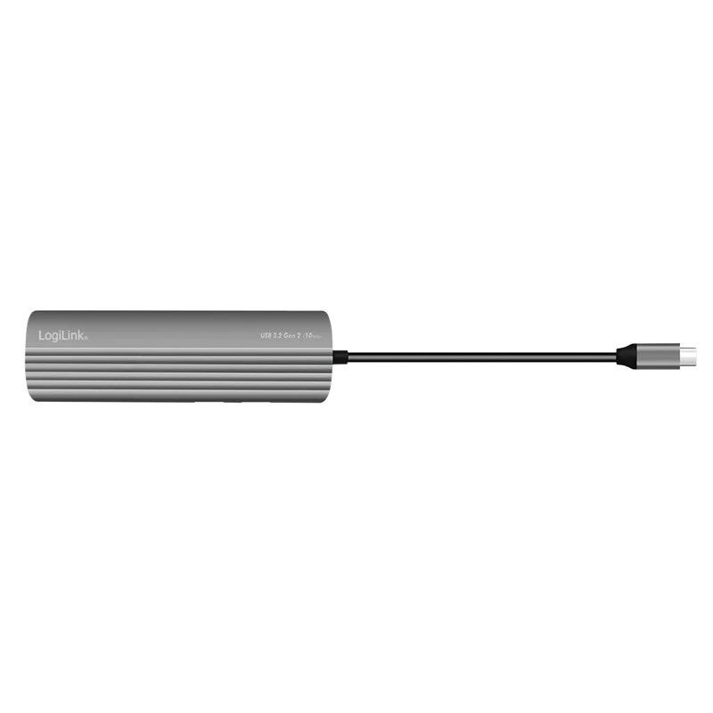 LOGILINK Ultra Slim USB 3.2 Hubs ar 2x USB-A un 8x USB-C, PD 100W