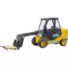 Forklift BRUDER JCB Teletruk rotaļlieta — ABS, ieteicamais vecums 3+, melna un dzeltena
