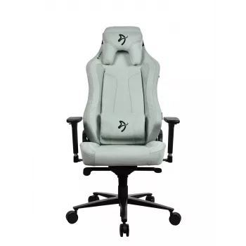 Spēļu krēsls Arozzi Vernazza SoftFabric Pearl Green — ergonomisks auduma sēdeklis