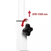 Maclean MC-124 W mobilais laptopa galds, balts, 80x60 cm, 50 kg, augstums 67-115 cm