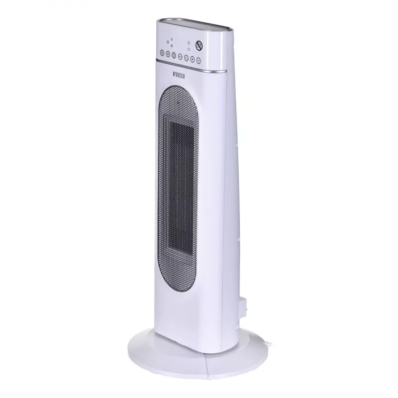 Keramiskais sildītājs NOVEEN PTC3000, 2000 W (1200 W min), LED displejs, taimeris, tālvadība, šūpošanās, balts
