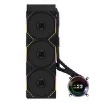 Viena bloka šķidruma dzesētājs Lian Li GA II Hydroshift II LCD-C 360TL 12 cm Melns