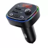 FM raidītājs VAKOSS TC-B439K Bluetooth USB, 87.5–108 MHz, microSD/USB atskaņošana, 5V/3.1A izeja, RGB displejs