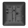 DECT telefons Gigaset DESK 800A ar vadu klausuli, 200 ierakstu telefonu grāmata, melns