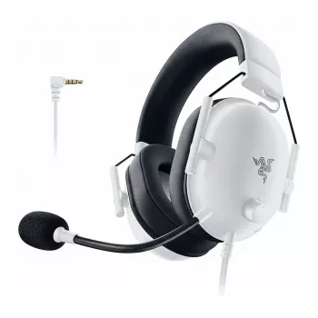 BlackShark V3 X Hyperspeed PlayStation, spēļu austiņas Baltas, 2,4 GHz dongle, Bluetooth, USB
