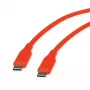 ROLINE USB 2.0 kabelis C-C ST/ST Silikons 60W 1m Oranžs - Kabelis - Digitāls/Dati (11.02.9124)