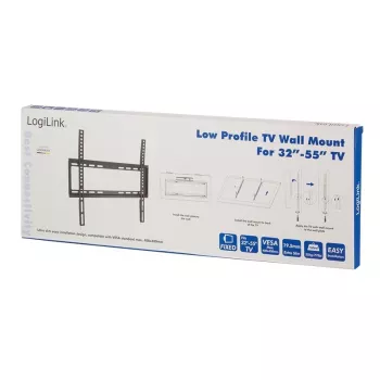 TV stiprinājums LogiLink BP0009 139.7 cm (55 collas) Melns