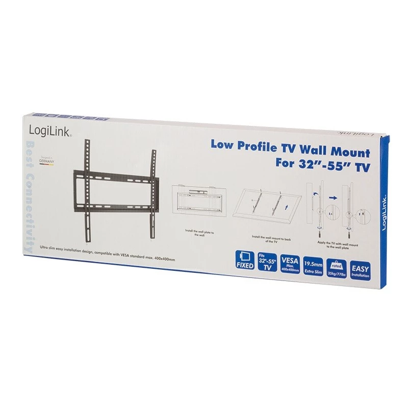 TV stiprinājums LogiLink BP0009 139.7 cm (55 collas) Melns