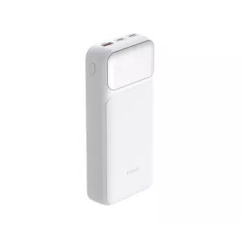 Power bank D-Link DPP-201 — 20000 mAh, 1× USB-A, 2× USB-C, balts