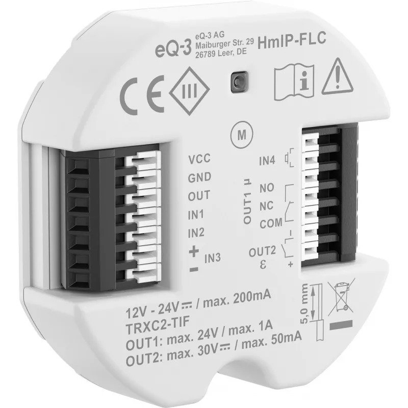 eQ-3 AG Homematic IP HmIP-FLC tālvadības pults, balta, IP20