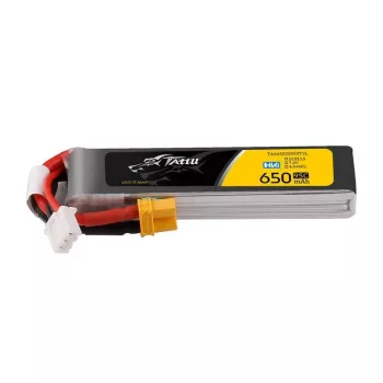 Akumulators Lipo Tattu 2S 650mAh 95C 7.6V HV ar XT30 garā pakā