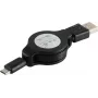 USB kabelis ShiverPeaks BS14-18001 1m USB A - Micro-USB B Melns