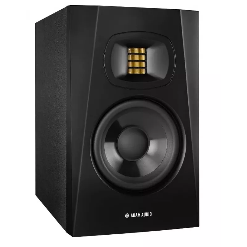 Studijas monitoru skaļruņi ADAM AUDIO T5V, 5 collu zemfrekvences skaļrunis, 1,9 collu augstfrekvences skaļrunis, 45–25 000 Hz, 106 dB, melns