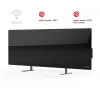 AENO Premium Eco Smart Sildītājs, 700W, Rūdīts stikls, Infrasarkanais+konvekcijas apkures veids, Kontaktdakša: Eiropa (E/F tips), MELNS