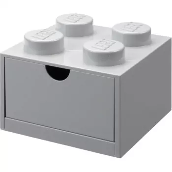 LEGO rakstāmgalda atvilktne 4, Uzglabāšanas kaste Pelēka, kniedes
