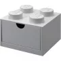LEGO rakstāmgalda atvilktne 4, Uzglabāšanas kaste Pelēka, kniedes