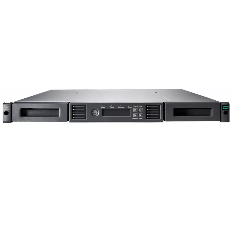 Lentes automātiskā ielādētāja HPE Storage MSL 1/8 Gen3 0-diskdzinis, FC interfeiss, LTO, 360 TB (saspiests), 300 MB/s